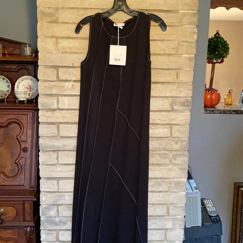 The Row floor length black cocktail dress